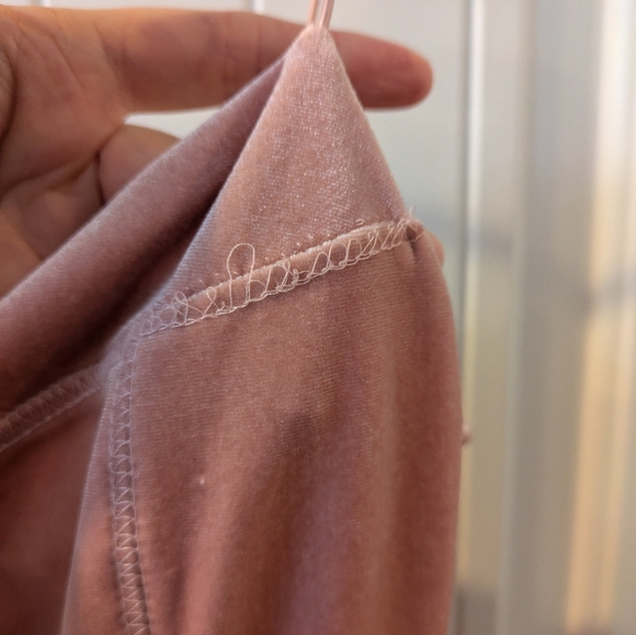 Urban Outfitters Velvet Blush Pink Slip Dress - Picture 7 of 7